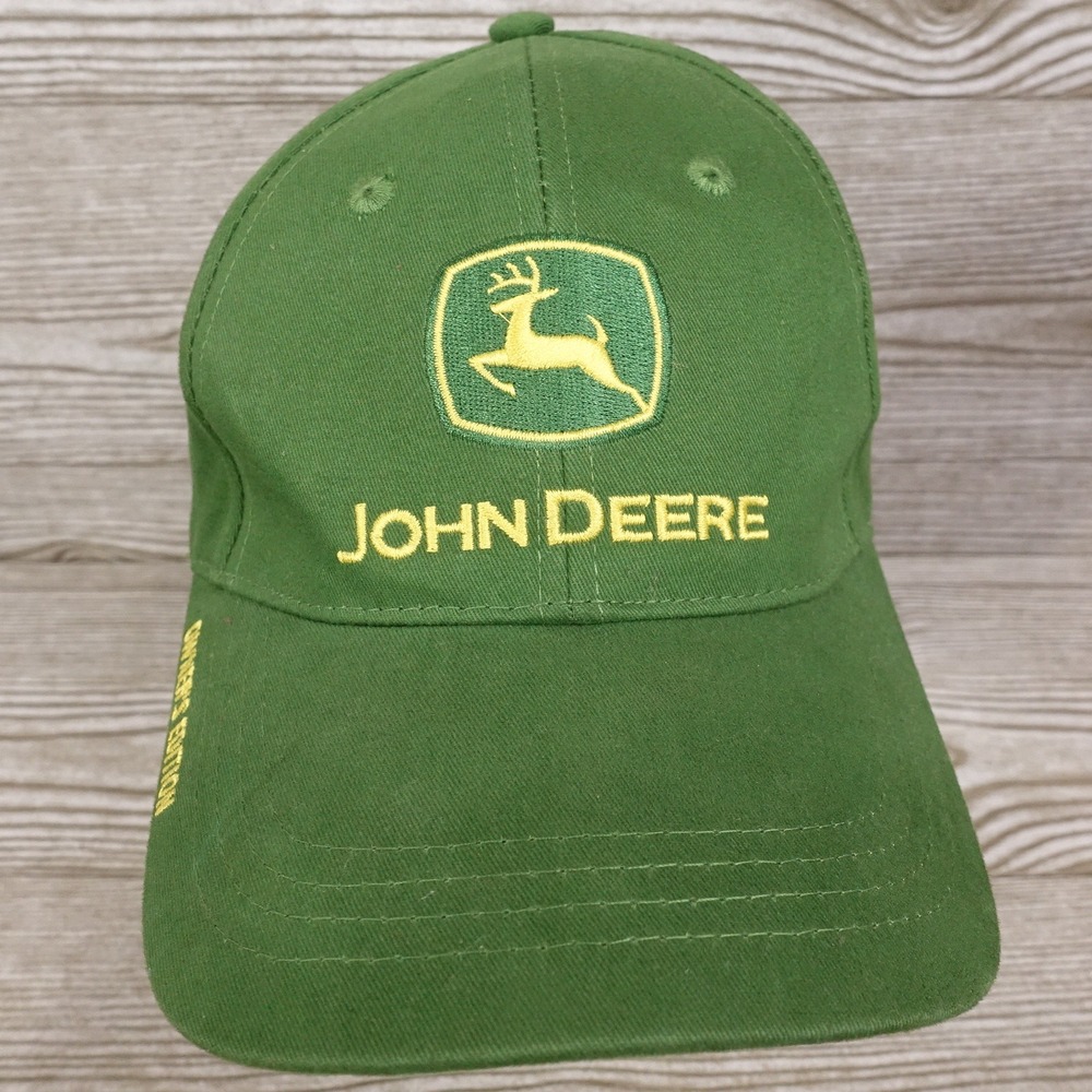 JOHN DEERE TRACTORS OWNER'S EDITION LOGO GREEN STRAPBACK BASEBALL HAT CAP